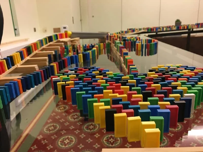 Domino Challenge 2.0: Eindruck aus einem früheren Teamevent